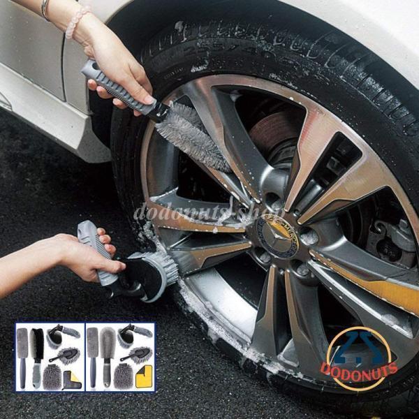 ブラシ 洗車グッズ 洗車ブラシ 洗車タオル 6種類 汚れ 隙間 多機能 洗車 外装 車外 車内 洗浄 車 クリーニング 洗車用品 カー用品 おすすめ おしゃれ