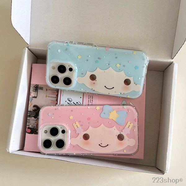 Qoo10] シンプル スマホケース リトルツインスタ