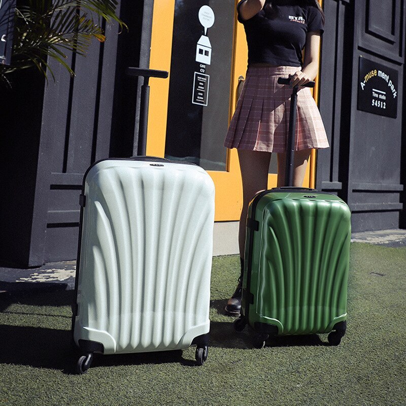シェル単超軽量スーツケース小型フレッシュトロリースーツケースユニバーサルホイールミュート搭乗ケース/24インチ