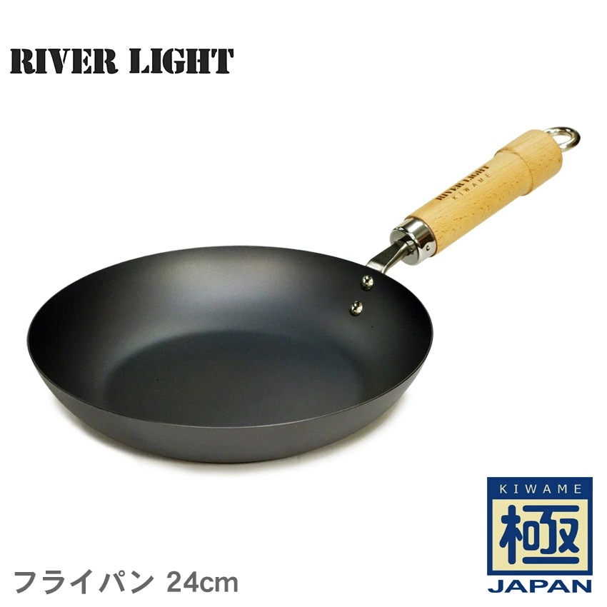 リバーライト 極 JAPAN フライパン 24cm 490344912504 鉄フライパン 鉄 ガス対応 ガス火 IH IH対応 日本製 キッチン用品 インテリア 料理 調理器具 プレゼント ギフト 6,686円