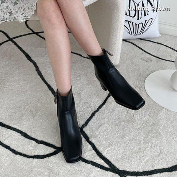 女性牛革冬ショートブーツMT81