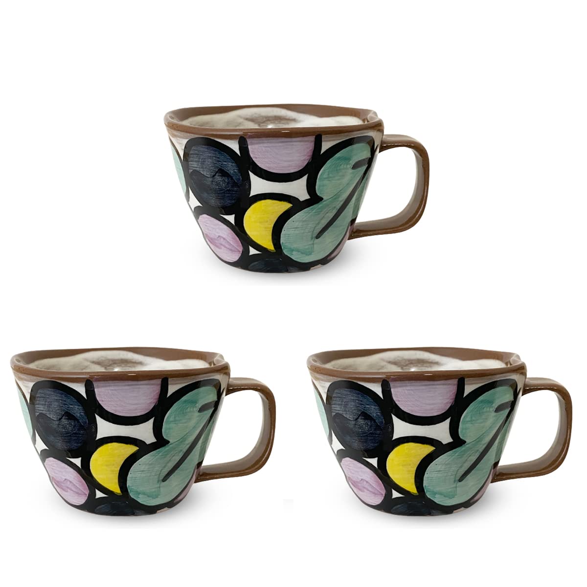 J-kitchens 工房祥 sho～ 3個セット 湯呑み ブルー ステンド カラー 波佐見焼 日本製