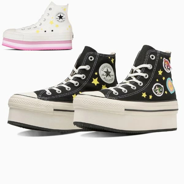 オールスター チャンキーライン パワーパフガールズ ハイカット CHUNKYLINE HI THE POWERPUFF GIRLS 厚底 7c スニーカー