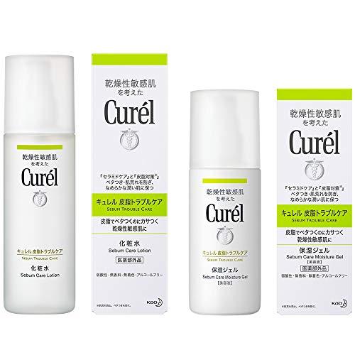 キュレル 皮脂トラブルケア化粧水 150ml & 皮脂トラブルケア保湿ジェル 120ml