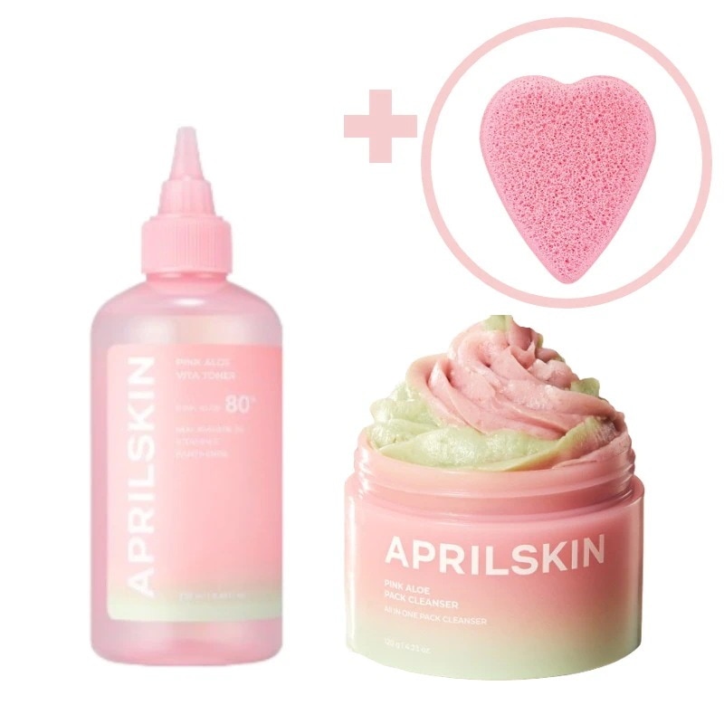 【NEW】ピンクアロエビタトナー (250ml) + ピンクアロエメレンソップ (120g)