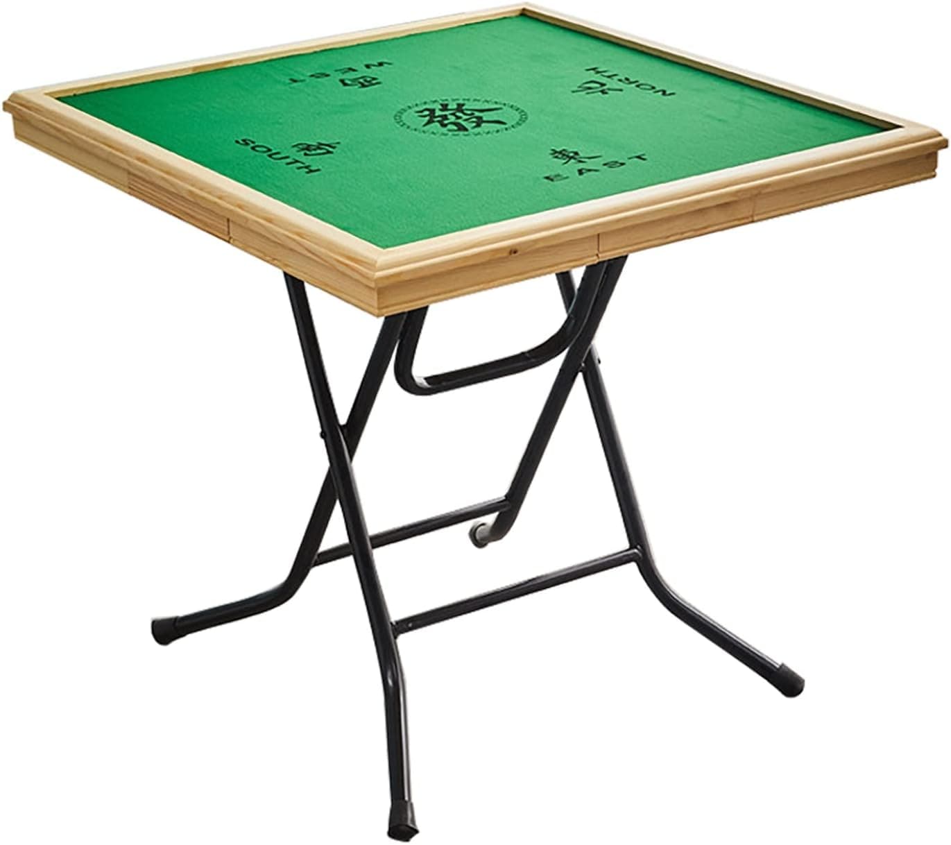 麻雀卓 折り畳み式 麻雀卓 手打ち麻雀卓 麻雀テーブルポータブルシンプルハンド麻雀テーブル 家庭用麻雀卓 セット耐荷重500kg グレインデュアルユース表面+ステンレススチールフレーム