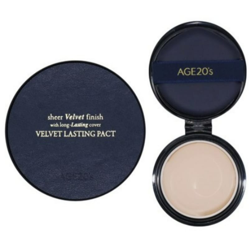 ベルベット ラスティングパクト 14g+ 詰め替え 14gセット21号 ライトベージュ1個