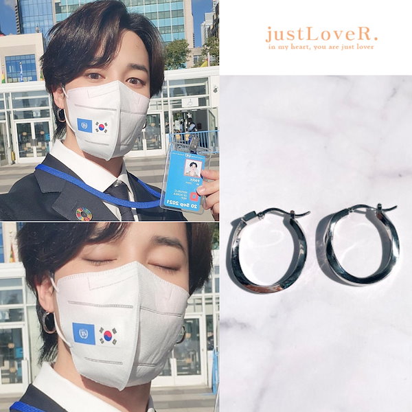 【just LoveR.】Hailey Earrings〜ピアス★BTS JIMINさん着用 just LoveR.】Hailey Earrings〜ピアス☆BTS JIMINさん着用