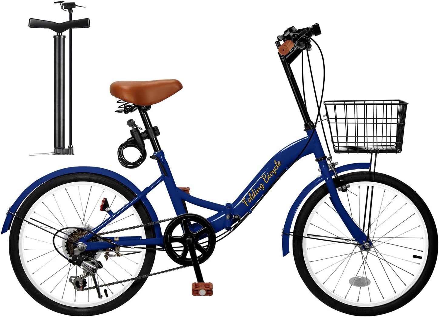 折畳み自転車 20インチ 軽量 素早く折畳可能 シマノ6段変速 高炭素鋼