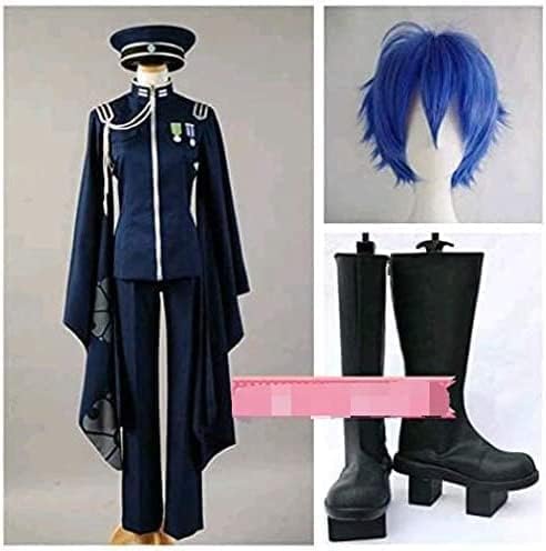 VOCALOID ボーカロイド 千本桜 KAITO コスプレ衣装+ウィッグ+靴 変装 仮装 コスチューム