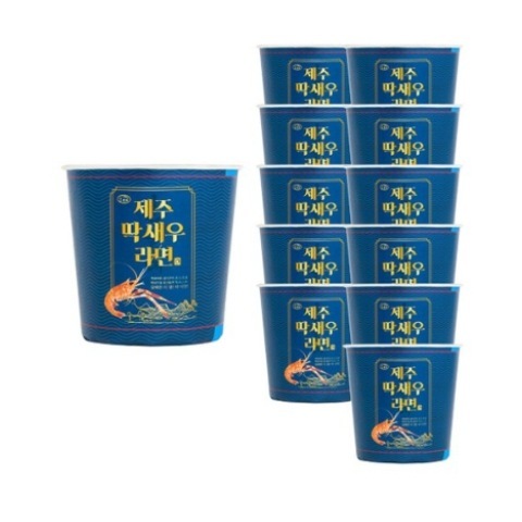 ハンオレ 済州 テッセウ ラーメン 68g×12個 韓国ラーメン 海鮮ラーメン エビ風味 インスタント麺 ご当地グルメ お土産 詰め合わせ