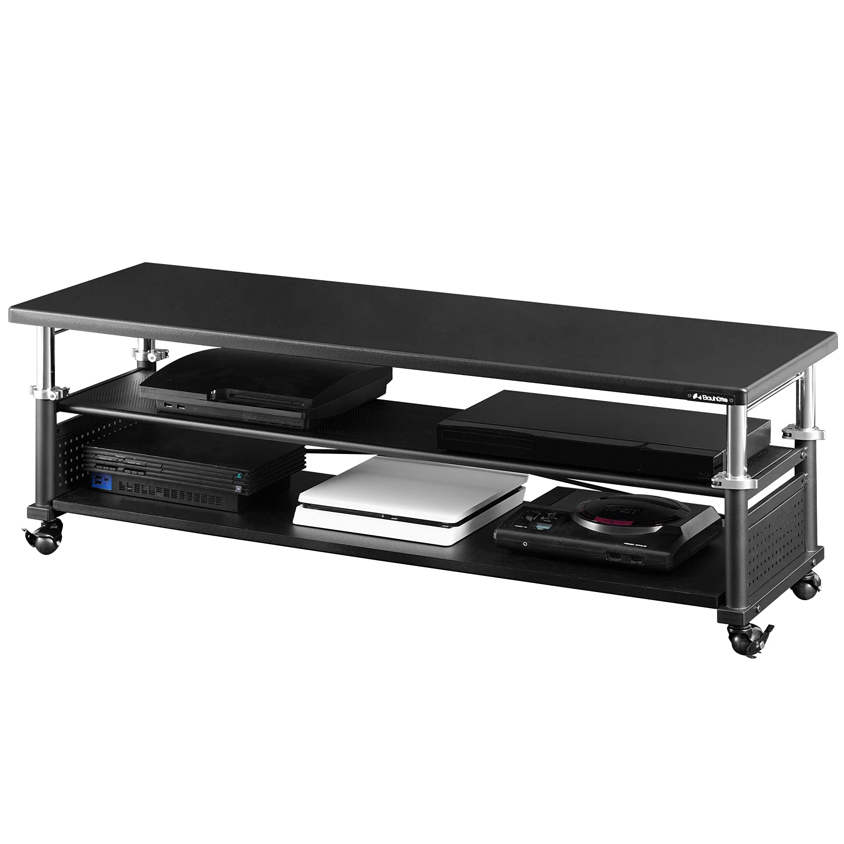 Bauhutte ( バウヒュッテ ) 昇降式 テレビ台 ワイド BHV-1200H-BK 50インチ 対応 ( 幅 120 × 奥行 40 高さ 32.5~45.8 cm ) ブラック 27,303円