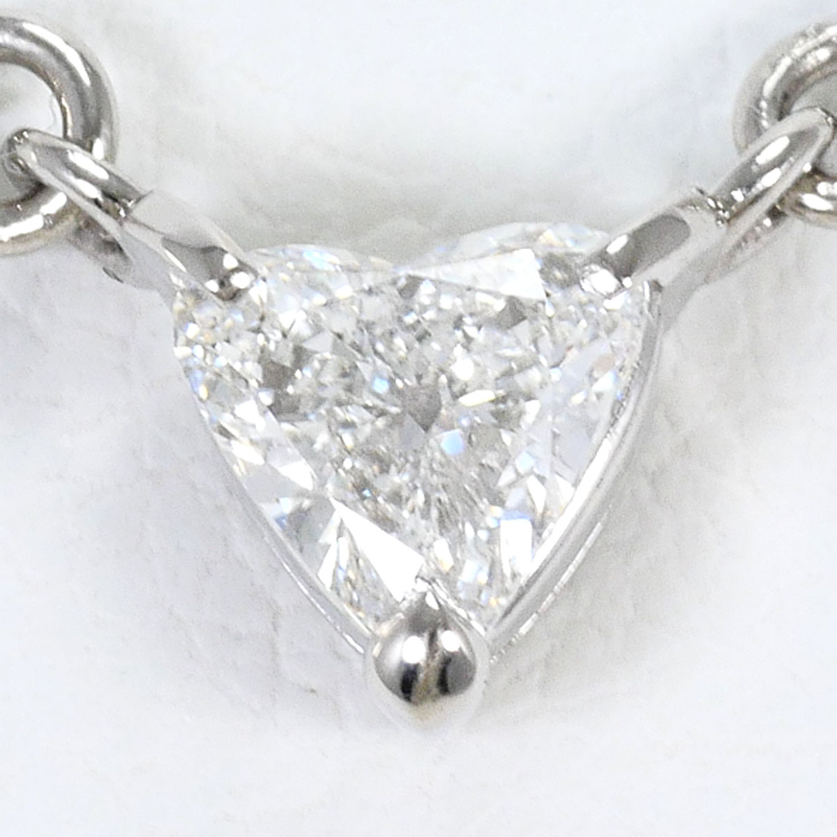 PT プラチナ PT850 プラチナ ネックレス ダイヤモンド 0.30 ct SI2 鑑定書 総重量約5.5g 約41cm ジュエリー 中古