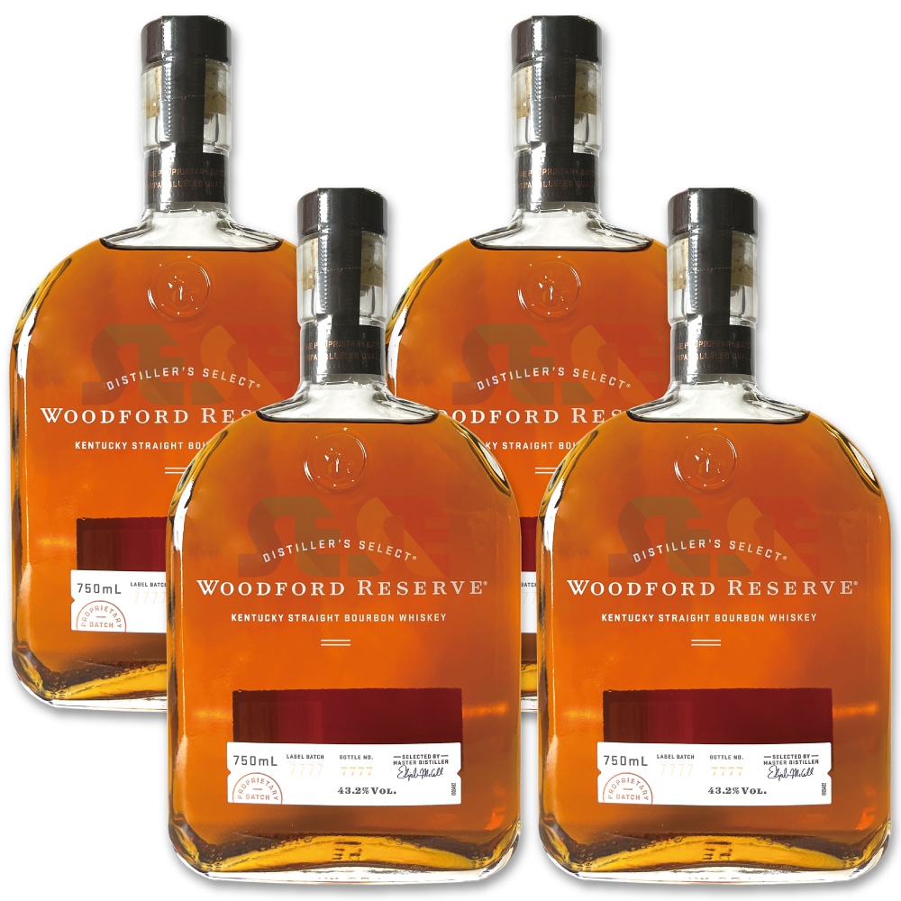 [正規品] ウッドフォードリザーブ 750ml 4本セット / アメリカン バーボンウイスキー WOODFORD RESERVE