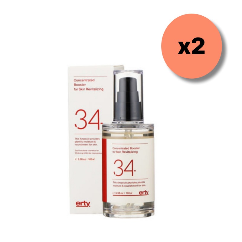 [1+1]【韓国コスメ】【正規品扱い店】34アンプル 100ml - 容量 2倍UP！肌の水分と弾力を蘇らせる集中ブースター!,肌を整える活性美容液