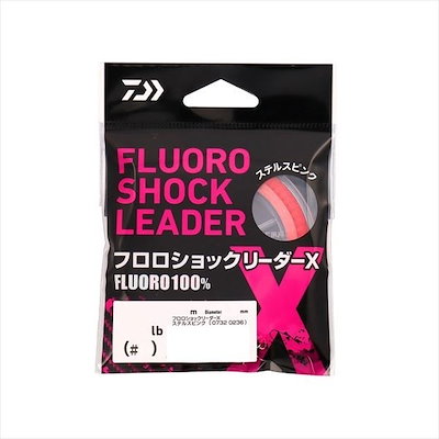 他サイト： ダイワ リーダー フロロショックリーダーX ステルスピンク 14lb(#3.5)-20mの商品画像