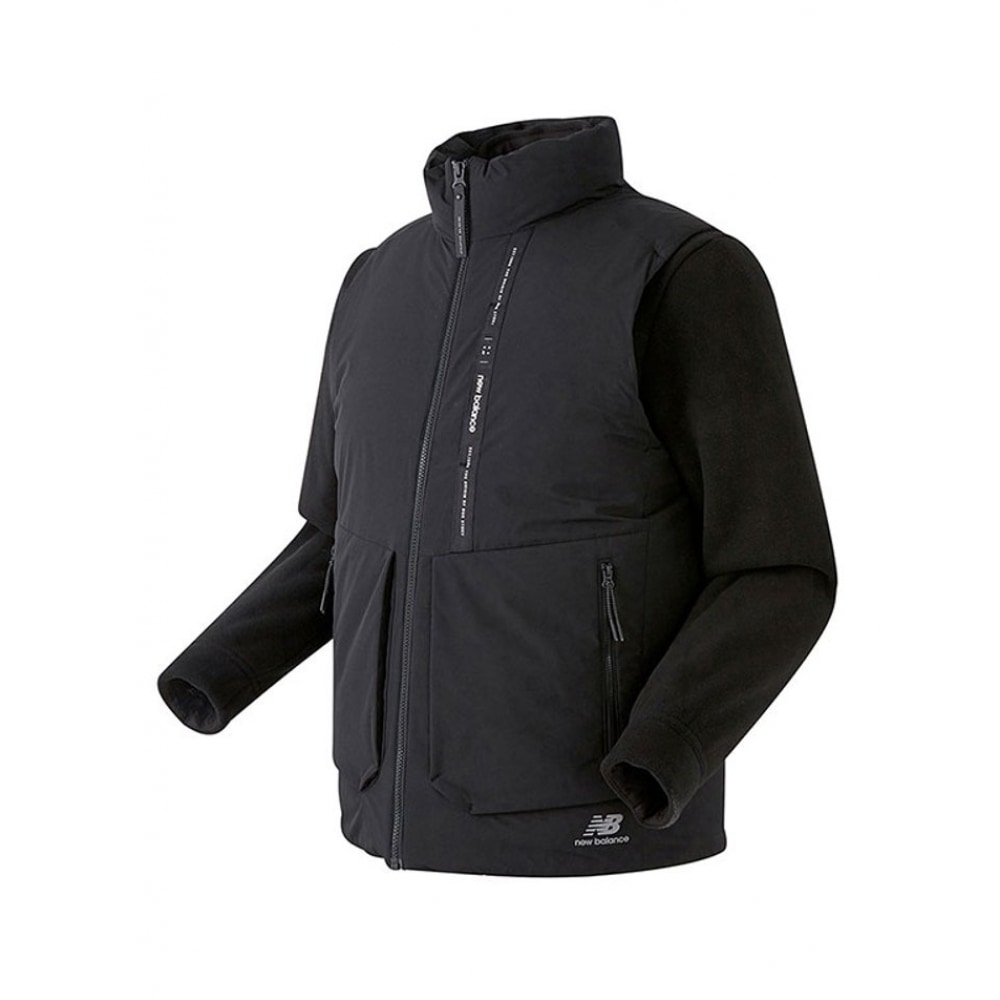 ニューバランススタンドネック 3IN1 フリースダウンジャケット NBNPA47053-BLK P2210