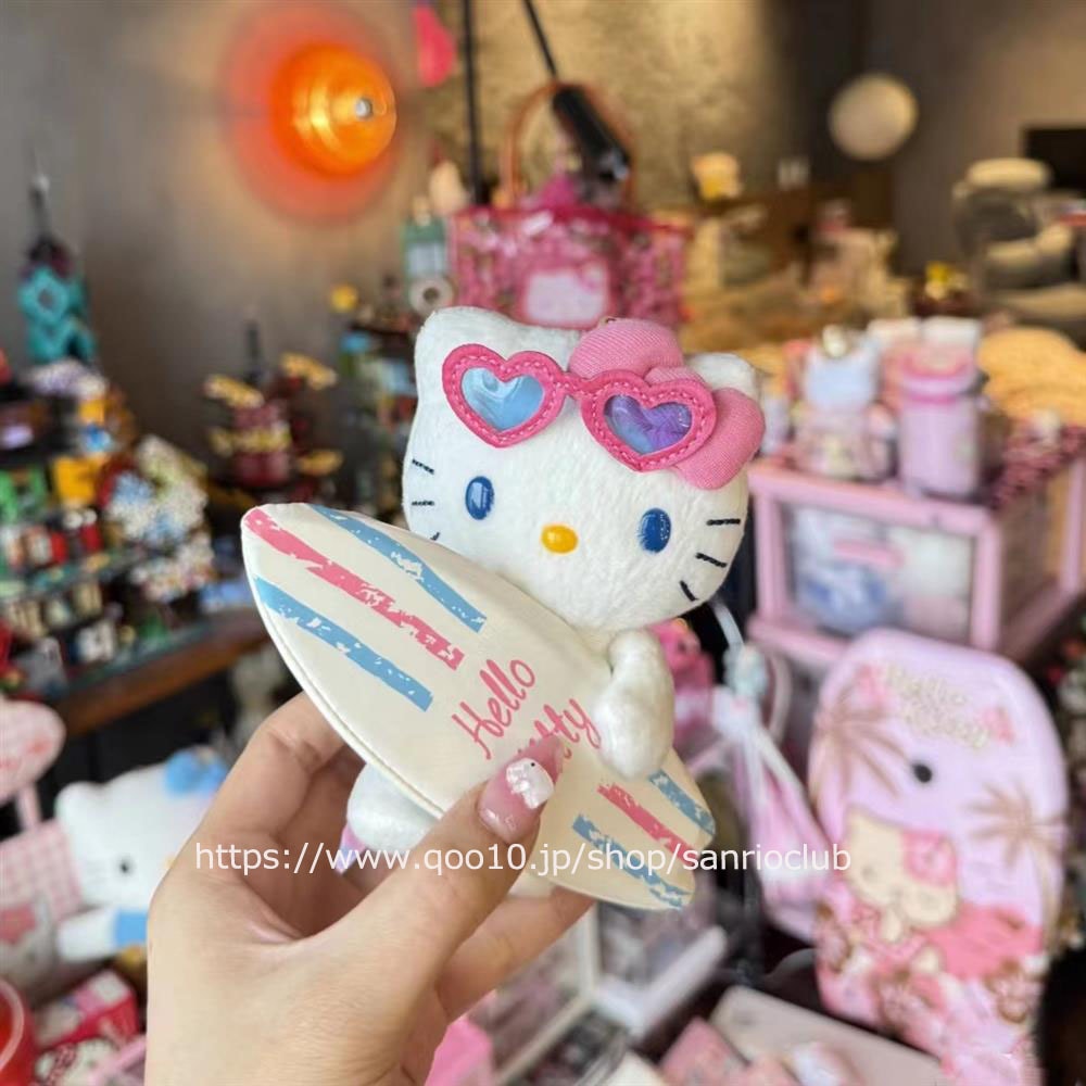 【正规品保证】サーフボードハローキティチャーム キティちゃん ぬいぐるみ キーホルダー 可愛い ぬいぐるみ人形 5,040円