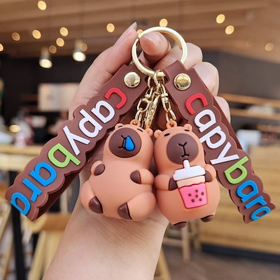 Qoo10] かわいいキャッピーキーホルダー漫画カピバ