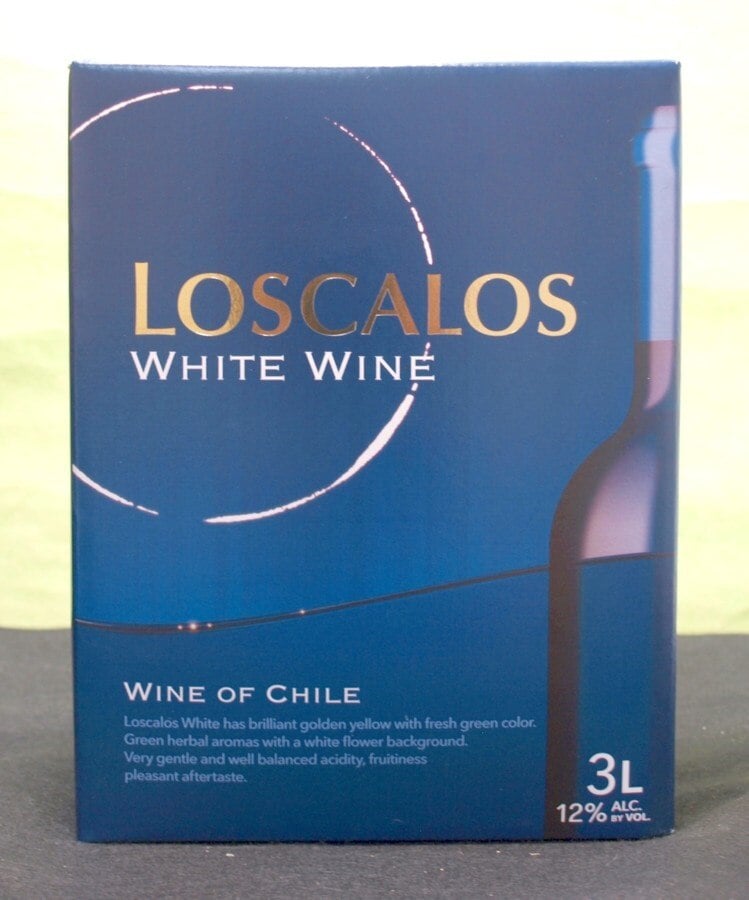 送料無料ケース単位（4本）ロスカロス白バッグインボックス3L4本（チリ）やや辛口メーカー：南アルプスワイン＆ビバレッ