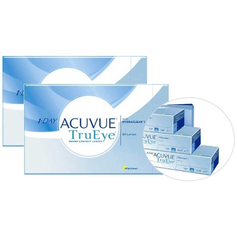 ジョンソン＆ジョンソン　(度あり/-4.25) (2箱セット) ワンデーアキュビュートゥルーアイ 90枚パック (BC9.0/DIA14.2)