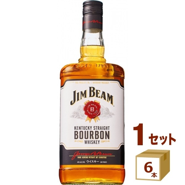 ジムビーム ウイスキー 1750ml 6本 ウイスキー ホワイト