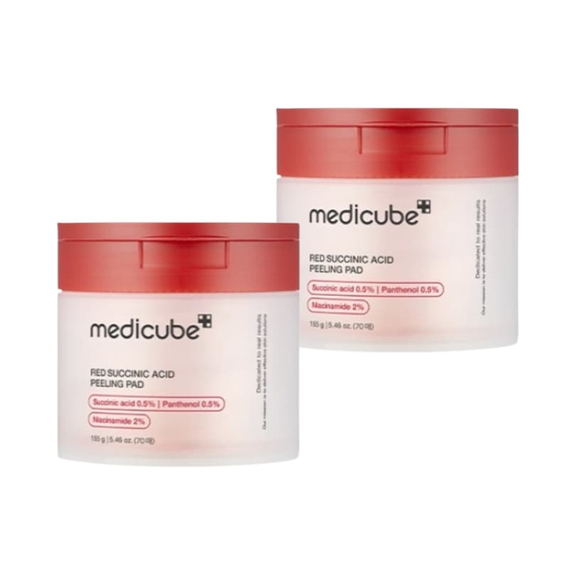 ( NEW )レッド コハク酸 ピーリングパッド 70枚*2個