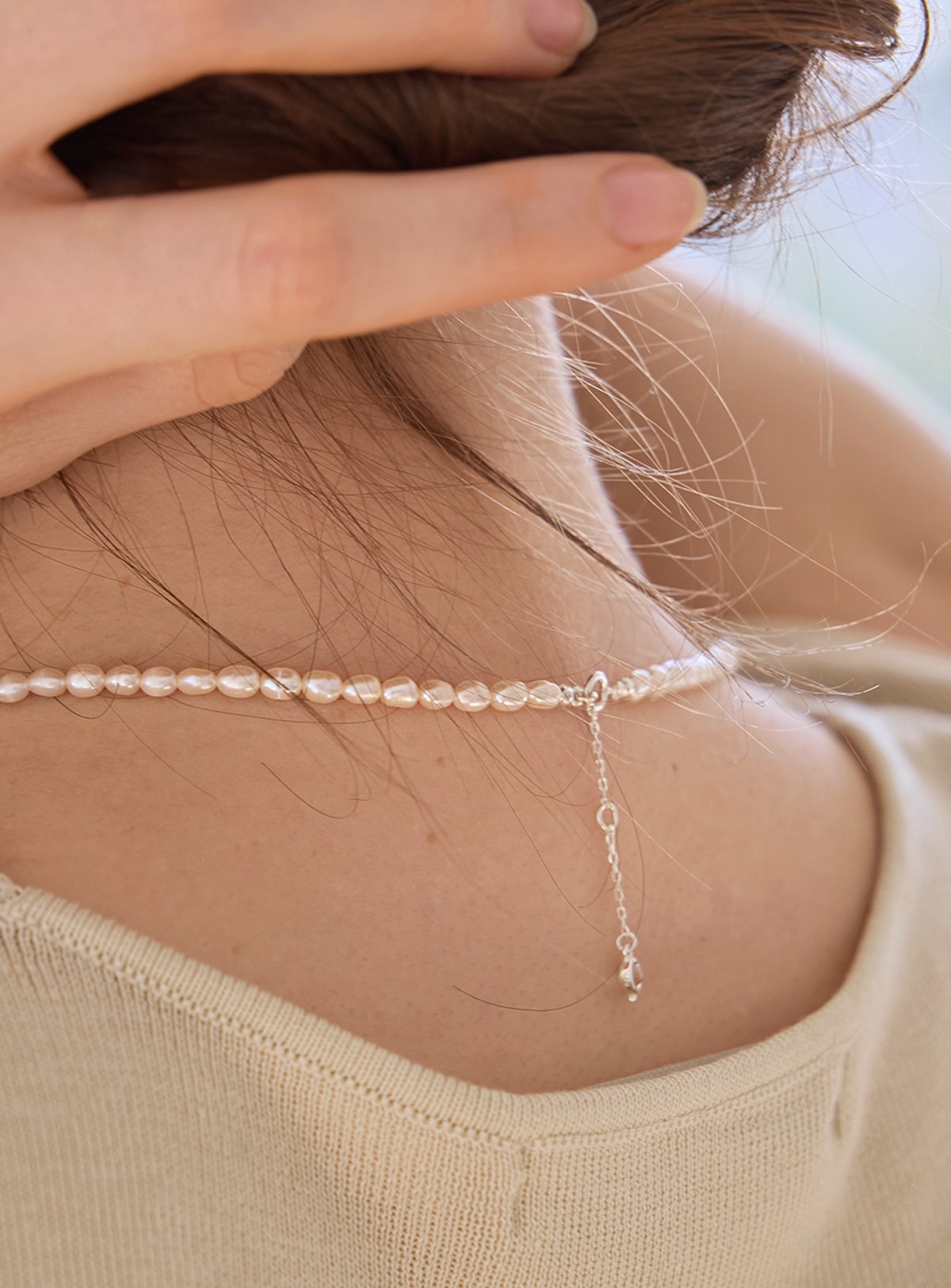 淡水パール ネックレス【925シルバー】 人気トレンド おしゃれカジュアル 新