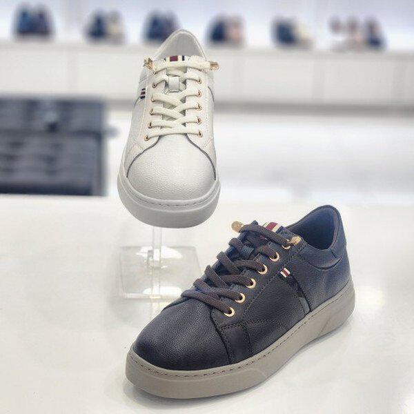 女性バンドカジュアルスニーカー 322381 ブラウン_JK