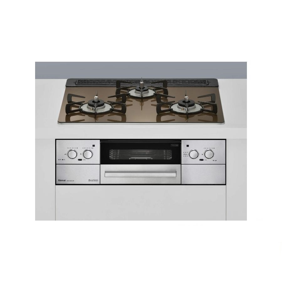 RHX31W32L23RW-A13　 都市ガス ビルトインコンロ 水無し両面焼き 強火 力両側 コンロタイマー 自動炊飯 オートグリル グリルタイマー 高温炒め
