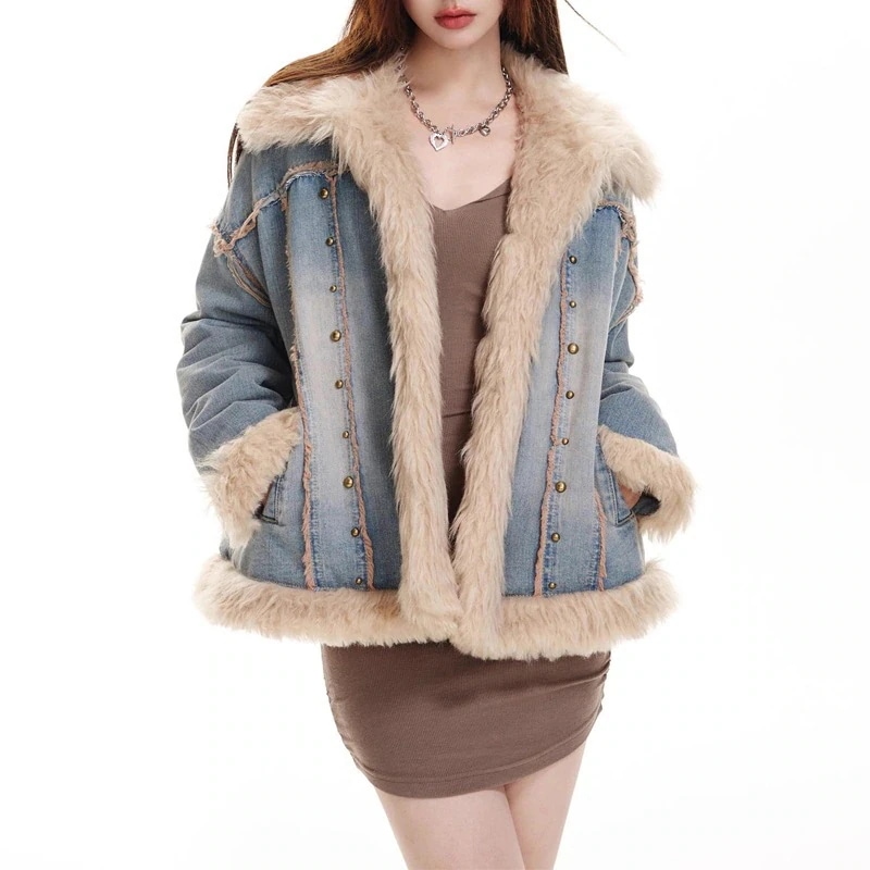 AWアウター秋 冬 アウター デニム コート 保温 ジャケット 厚手保温 コート トップス