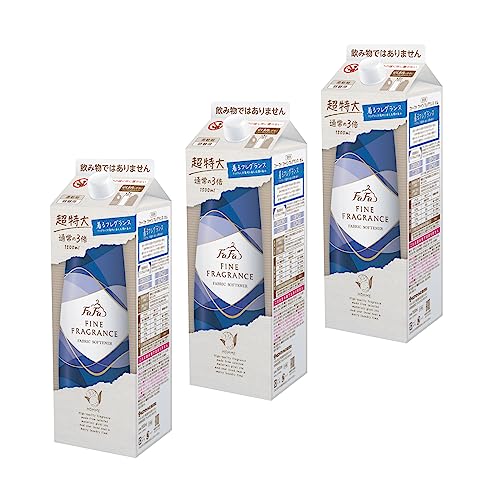 ファーファ 濃縮 柔軟剤 ファインフレグランス オム 詰替 エコ パック 超特大 (1500ml) クリスタル ムスク の香り 3個 セット