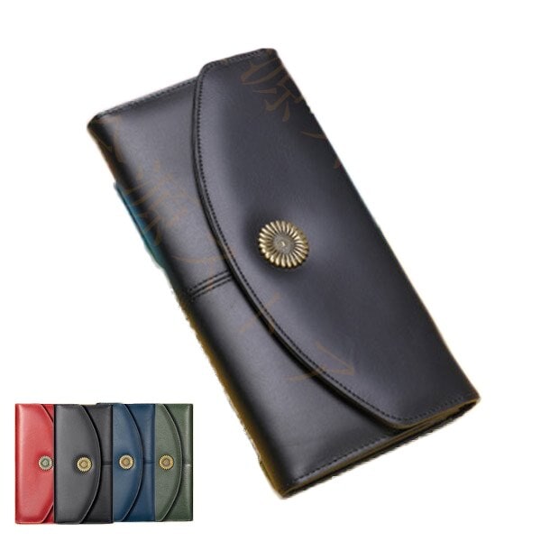 財布 レディース 本革 長財布 二つ折り クラッチバッグ ロングウォレット カード入れ 軽量