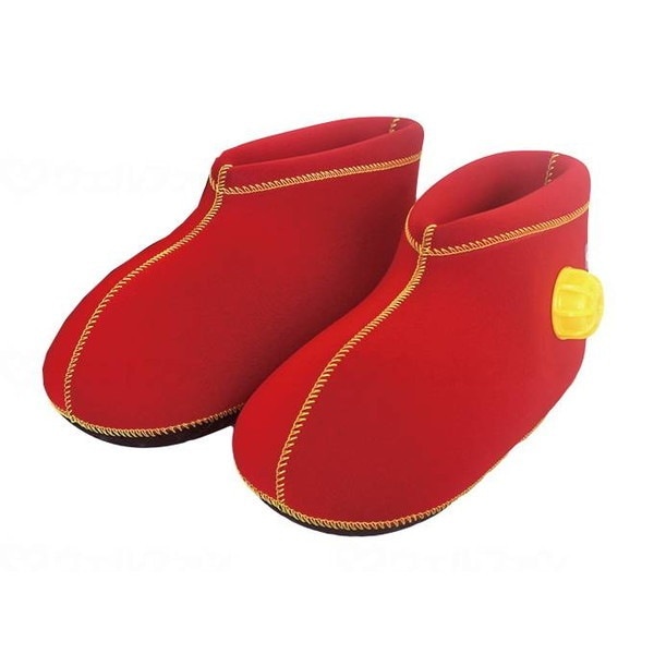 ヘルメット潜水 やわらか湯たんぽ 足用ショートタイプ レッド S HY-603-RD-S メーカー直送