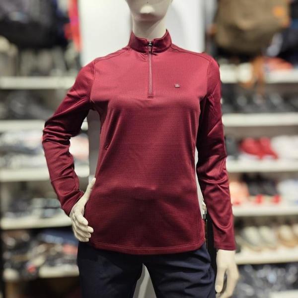 UT0476WWI 女性用冬ポリウレタン起毛ジップアップTシャツ（S43265000）