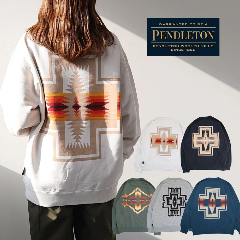 バックプリントトレーナー　スウェット　トレーナ　メンズ　レディース　ユニセックス　キャンプ　アウトドア　プレゼント誕生日　ネイティブ柄