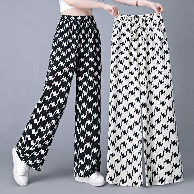 レディース ファッション おしゃれ 春夏 カラフル ワイド パンツ 大きいサイズ 痩せ ドレープ 感 フロア レングス ストレート パンツ 5,328円