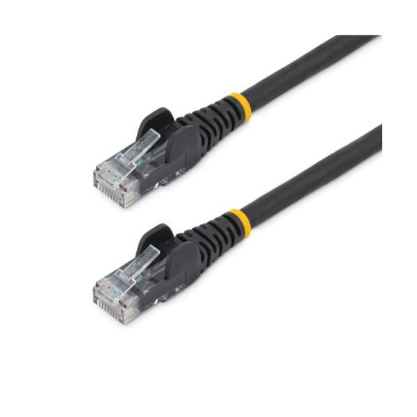 （まとめ） StarTech.com カテゴリ6 LANケーブル 低煙ゼロハロゲン ツメ折れ防止 5m ブラック N6LPATCH5MBK1本 [x3セット]