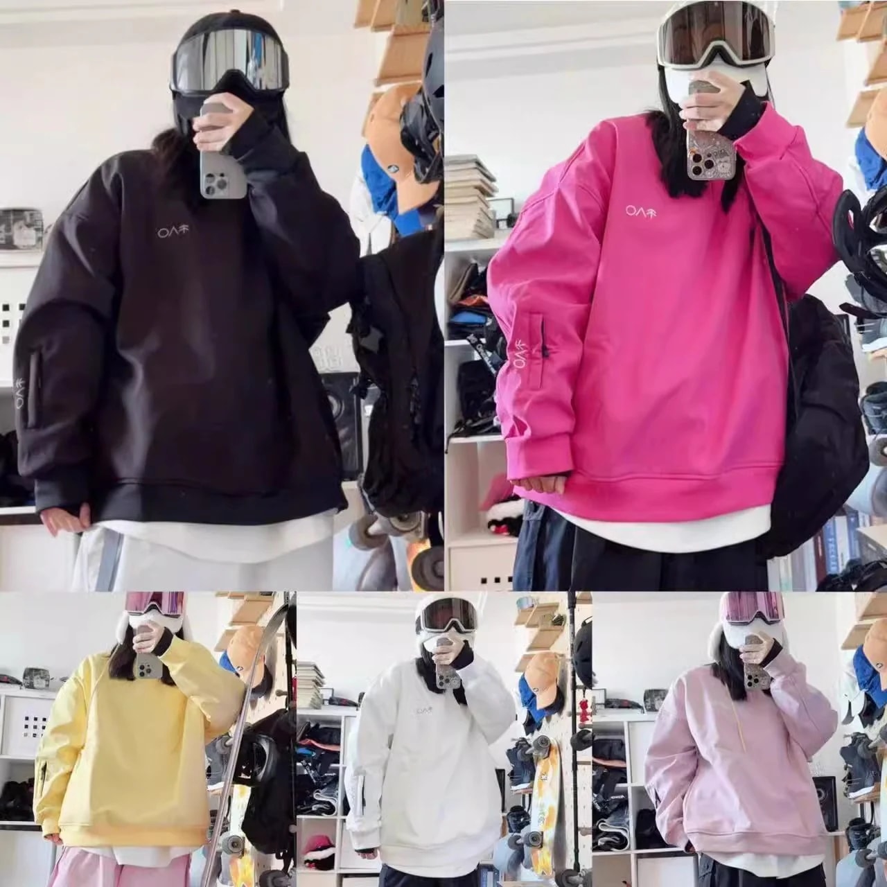 （1～3日で出荷）スノーボードウェア 2024 2025 単品 トップス メンズ レディース パーカー ゆったり スウェット 大きいサイズ 裏起毛 韓国風 防風 防水 防寒着 スノーウェア スキーウェ 6,393円