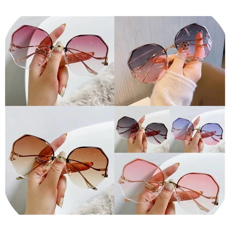 【20点セット】【急速出荷】のファションは縁なしで縁を切るファションは女性が紫外线を防いでくれる着ています