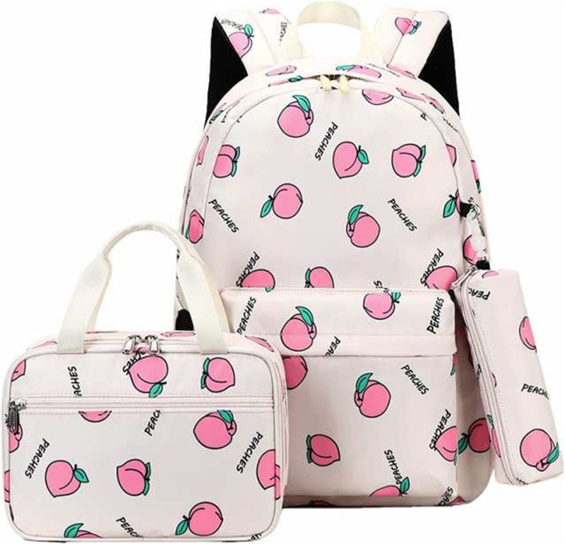 リュック デイパック リュック キッズ リュックサック 小学生 お弁当袋 筆入れ 3点セット 撥水加工 かわいい 女の子 子供 カバン 大容量 A4 軽量 低学年 通学