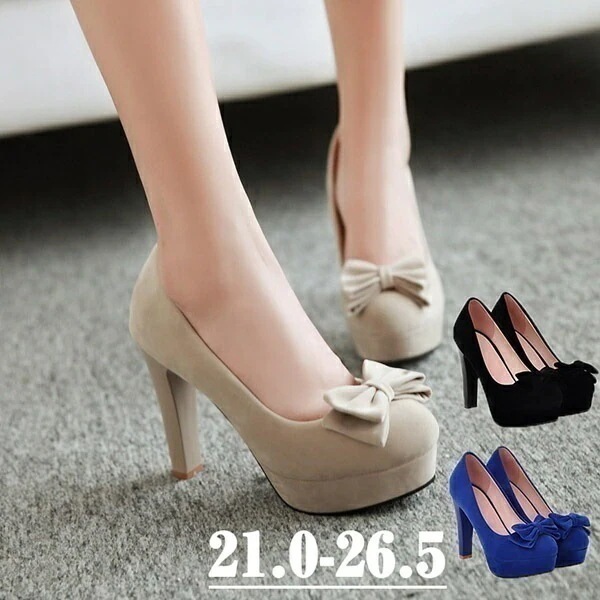 パンプス リボン付き ピンヒール ハイヒール 小さいサイズ 女の子 3colors ベージュ ブラック ブルー 結婚式 ピアノ発表会 可愛い パーティー シューズ 靴 発表会 演奏会 演出 大きいサイ 5,076円