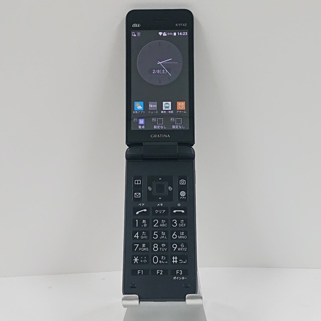 GRATINA KYF42 au ブラック 送料無料 本体 c09917 【中古】