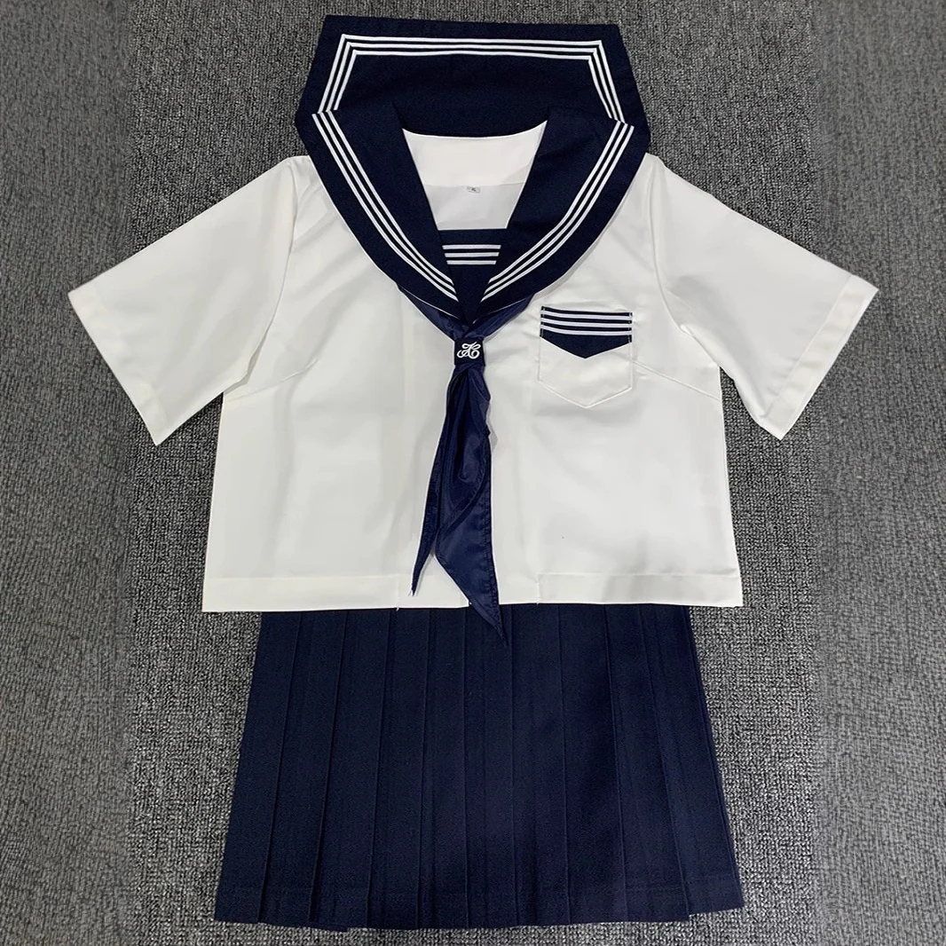 【1つ買うと10つ無料】ネイビースタイルホワイト3改良された基本的なjkユニフォームクラスユニフォームユニフォームの女子学生ユニフォームユニフォームユニフォームカレッジスタイル