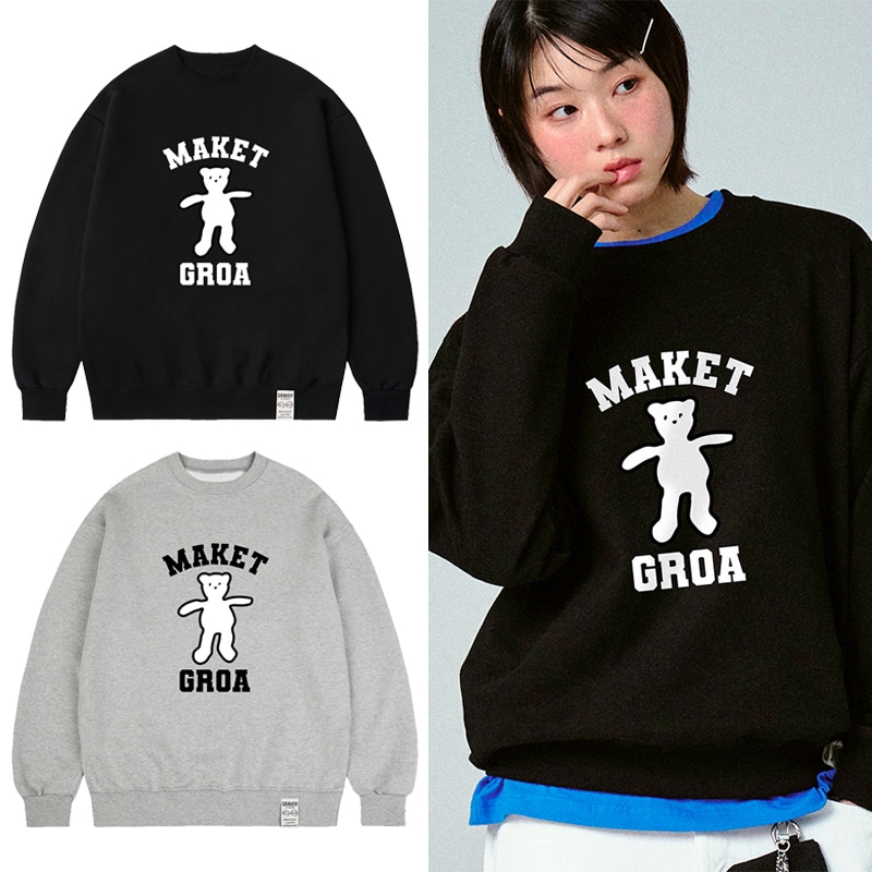 [UNISEX]MAKET Bear Man to Man_2color