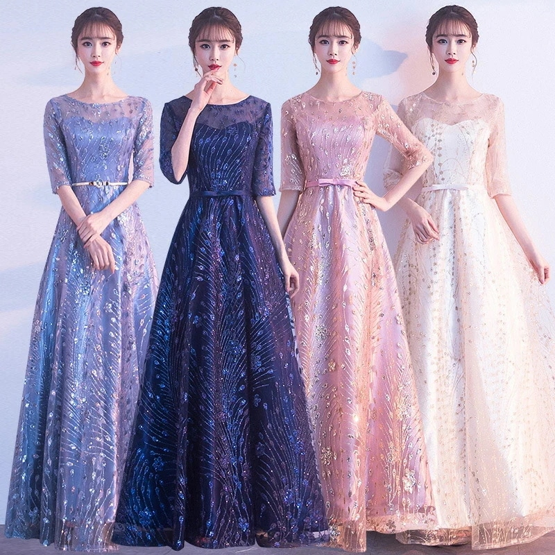 イブニングドレス レディース 星空デザイン 2025新作 春 エレガント パーティードレス グラデーション コンサートドレス 結婚式 パーティー イベント フォーマルドレス ロングドレス カクテルドレ 5,604円