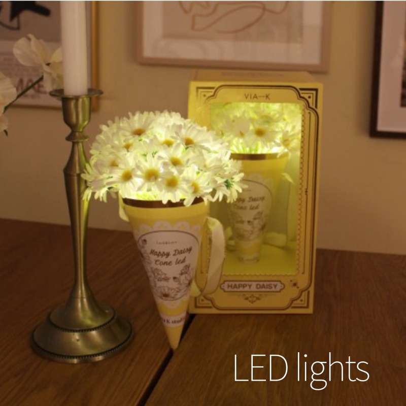 韓国ブランド VIA K STUDIO / Happy Happy daisy cone LED lights/ LEDムード灯
