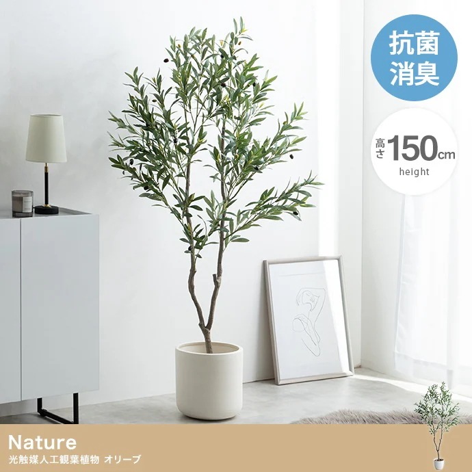 大型サイズ 観葉植物 フェイクグリーン 光触媒 高さ150cmタイプ