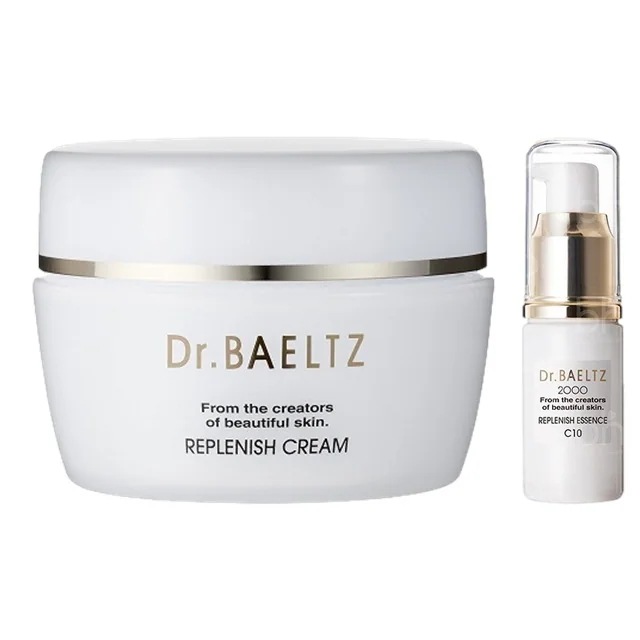 [国内正規品]リプレニッシュ 2点セット/クリーム 40g ＋ エッセンスC10 20ml スキンケアコフレ　うるおい　ふっくら肌　みずみずしい　ジェルクリーム　高濃度ビタミンC　チャージ　導入美容液