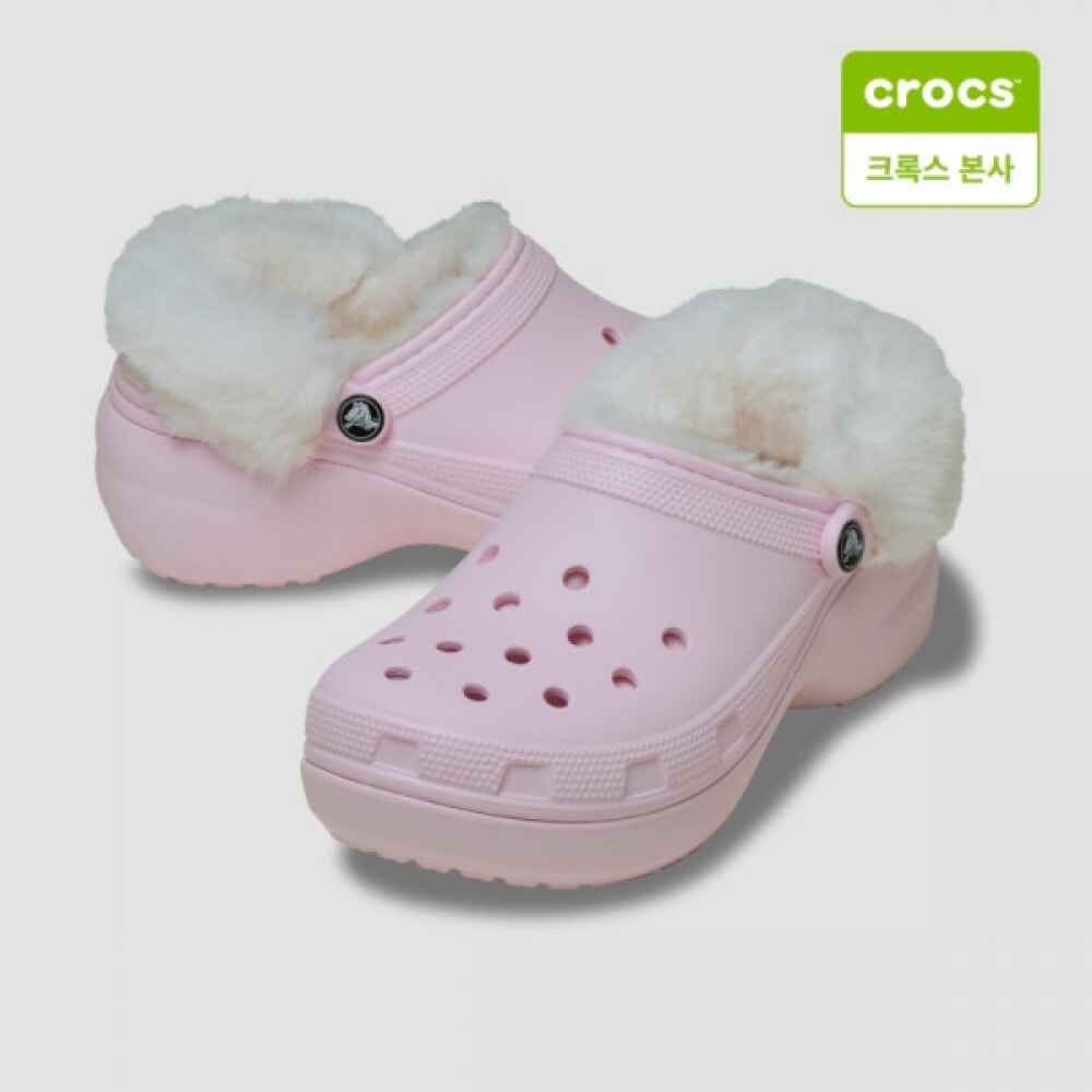 クロックス クラシックプラットフォームファズラインドクロッグ 212854-6ZW